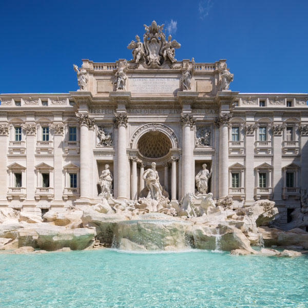 Foto della fontana di Trevi