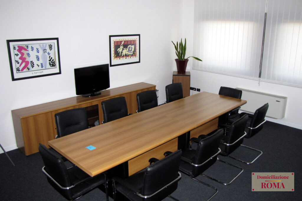 Foto della sala riunioni 10 persone Eur Torrino