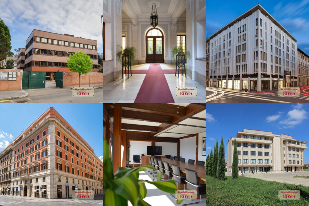 Foto di alcune sedi aziendali professionali possibili per il servizio di domiciliazione sede legale Roma