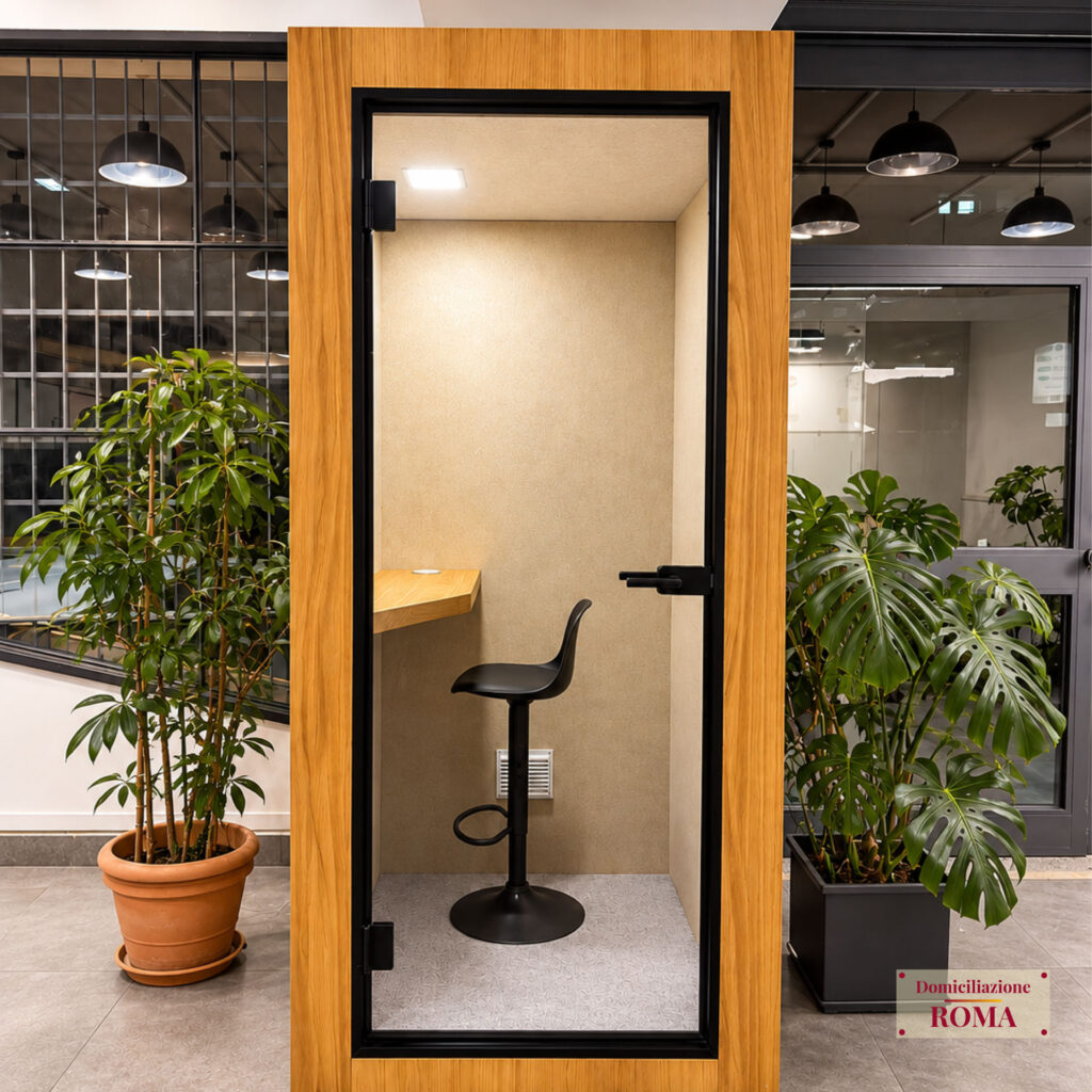 Phone booth insonorizzata per call e videoconferenze a Pomezia